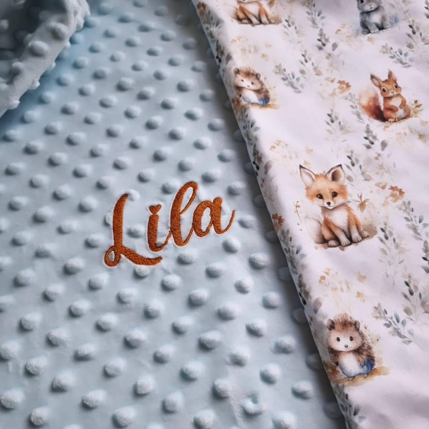 Création textile personnalisée faite main, cadeau de naissance