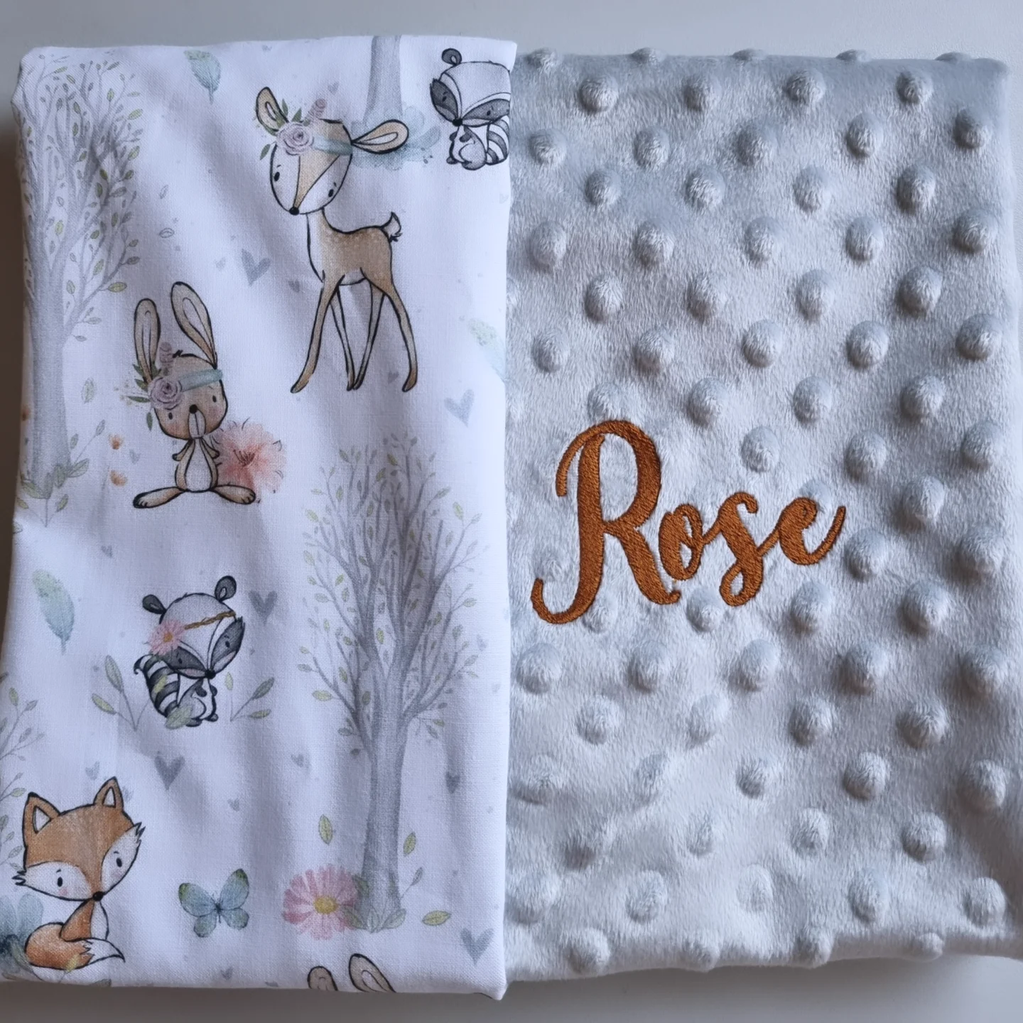 Création textile personnalisée faite main, cadeau de naissance